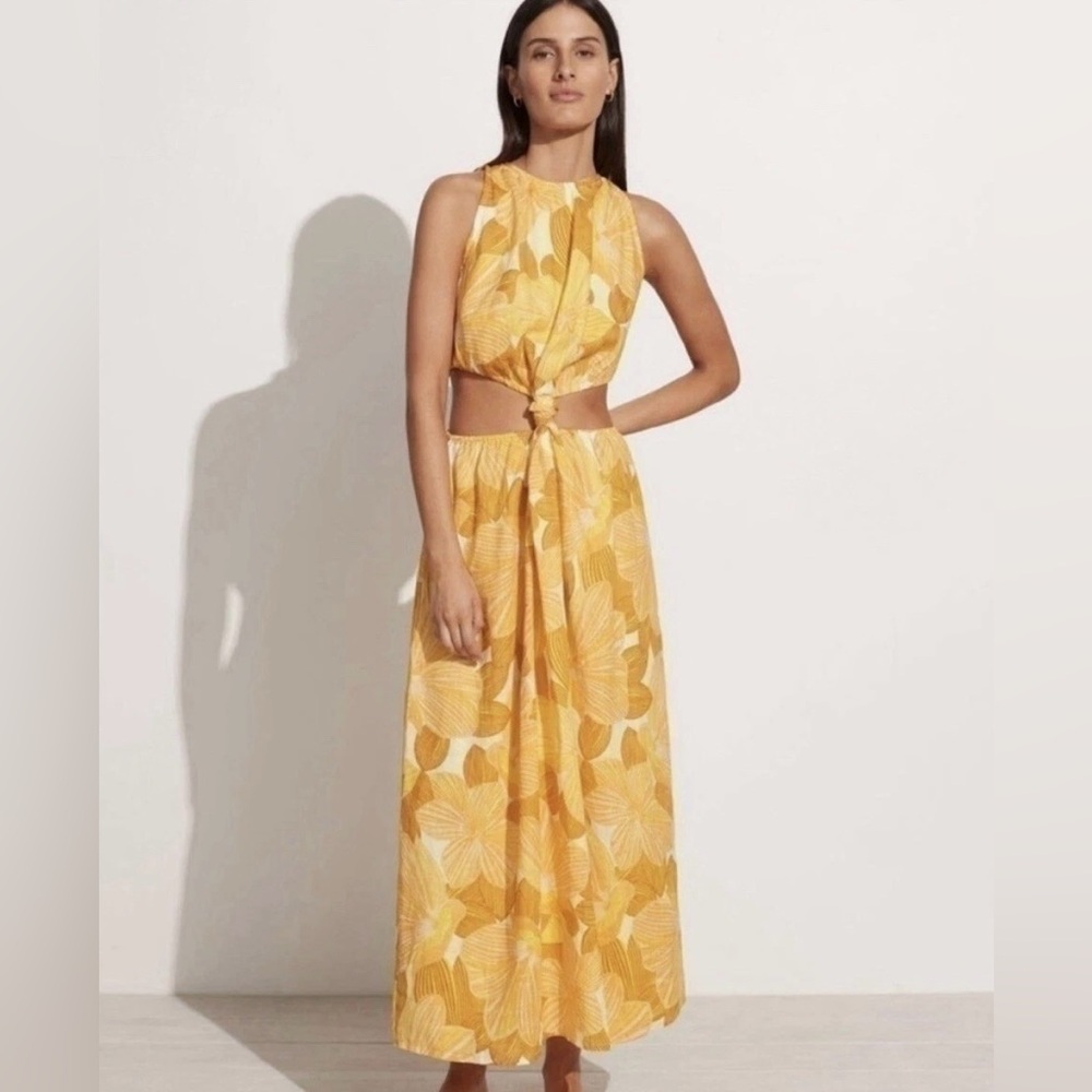 FAITHFULL THE BRAND La Marieta Floral Print Linen Dress NWT $329✨Small